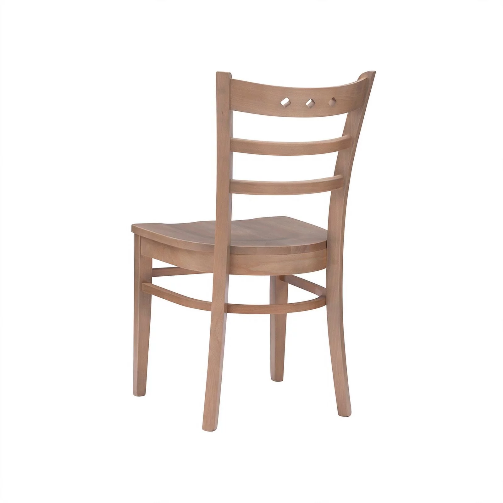 Linon Sloan Solid Wood Commercial Grade Set of Two Chairs in Natural