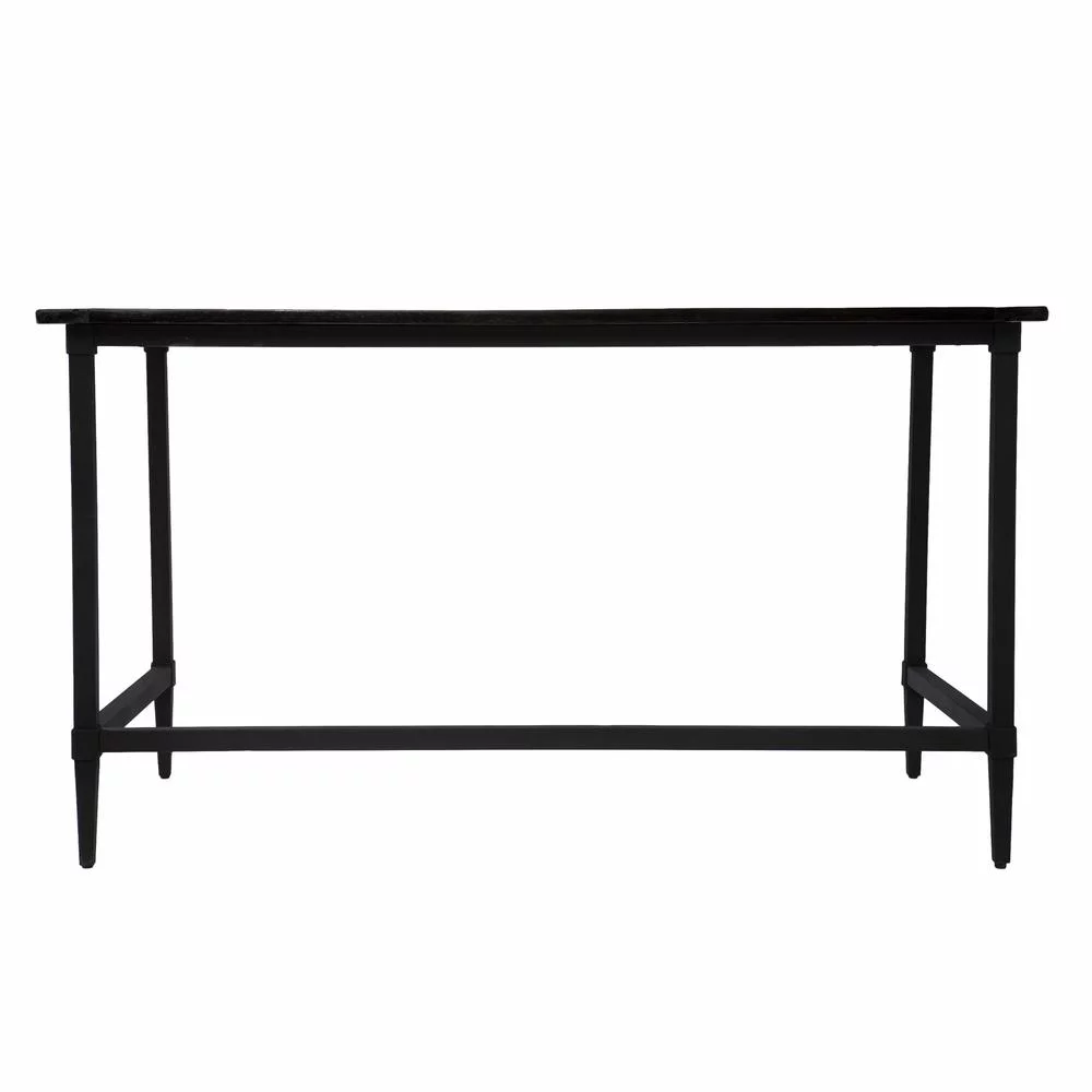 HomeRoots 402060 Natural Black Reclaimed Wood Desk