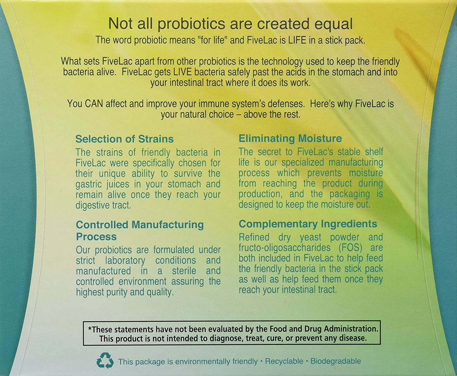 FiveLac - Five Lac Probiotic (60 Packets)