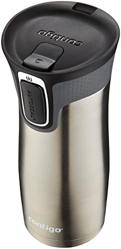 Contigo AUTOSEAL West Loop Vacuum-Insulated Stainless Steel Travel Mug with Easy-Clean Lid 20 oz Sake