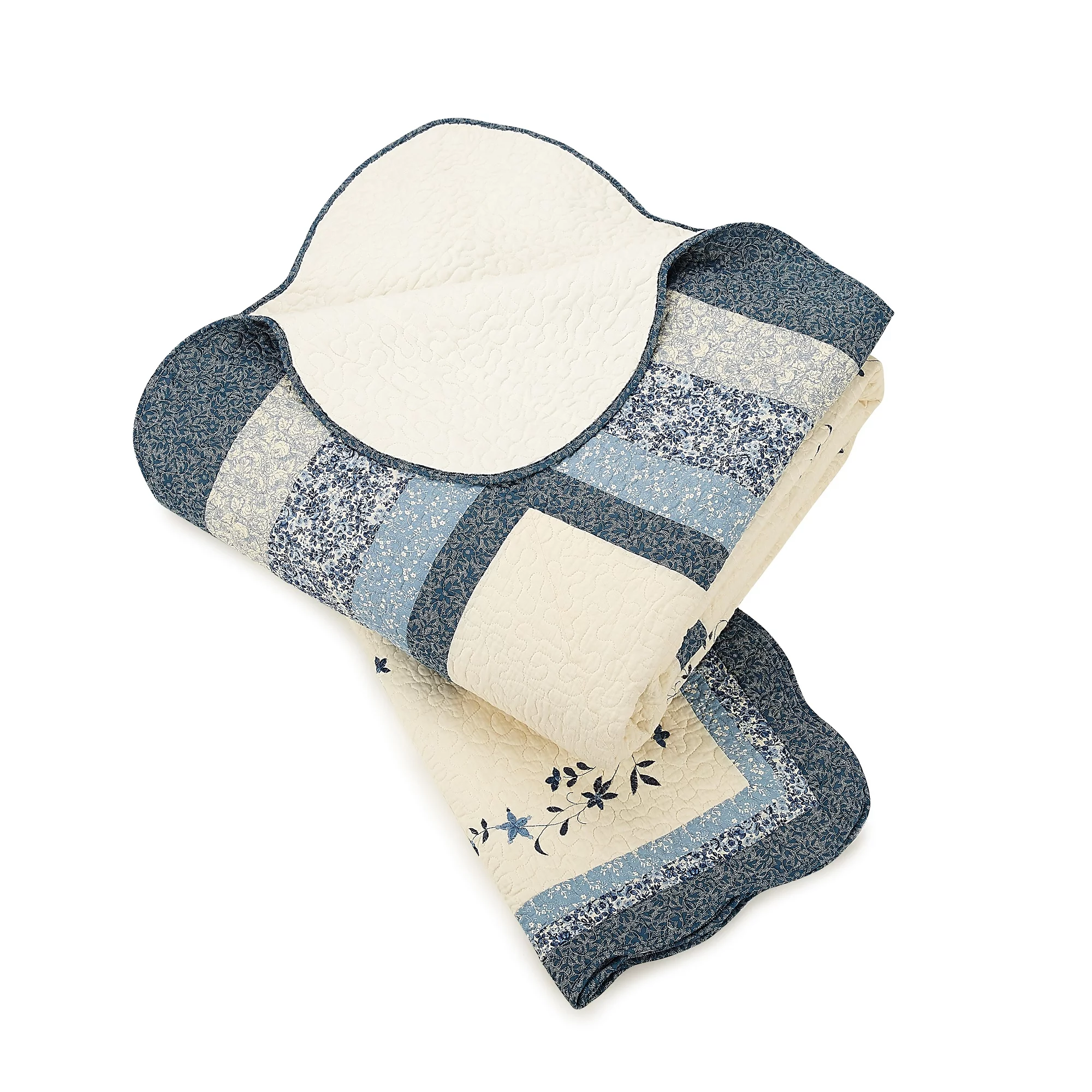 Modern Heirloom Charlotte Bedspread, Full, Blue