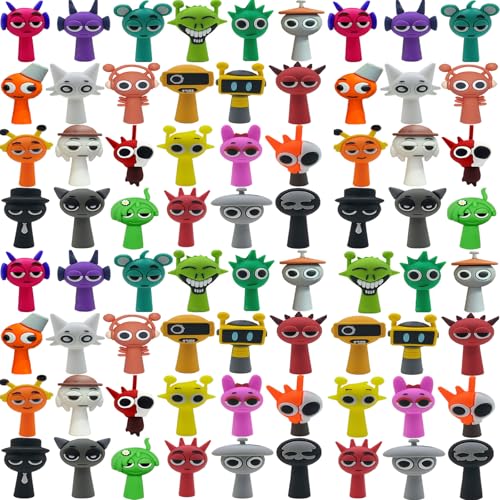 Sprunki Action Character Mystery Box, Sprunky Toys, Sprunki Mystery Box Adult Office Figurine Decoration (72 Pcs)