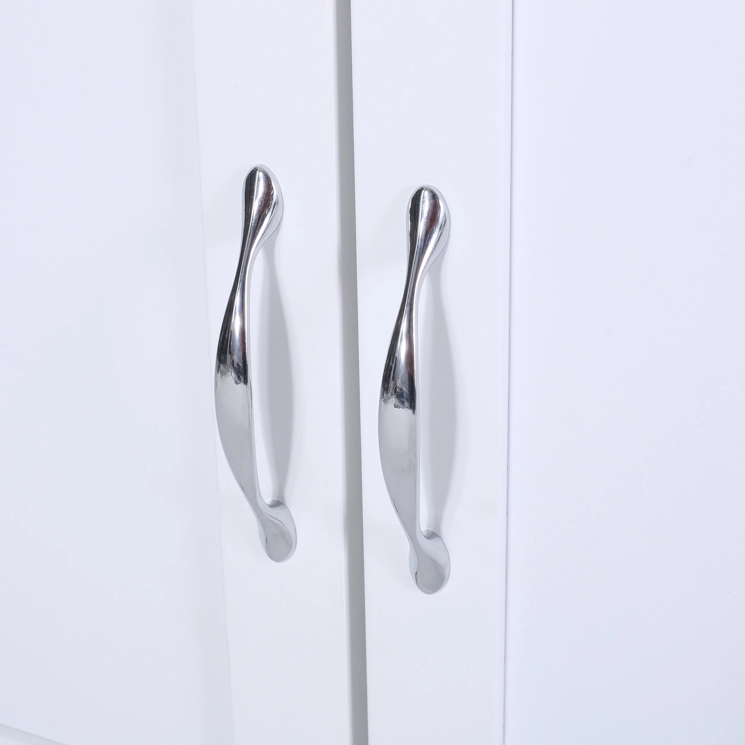 Noble House Finzer Wood Kitchen Cart, White, Natural