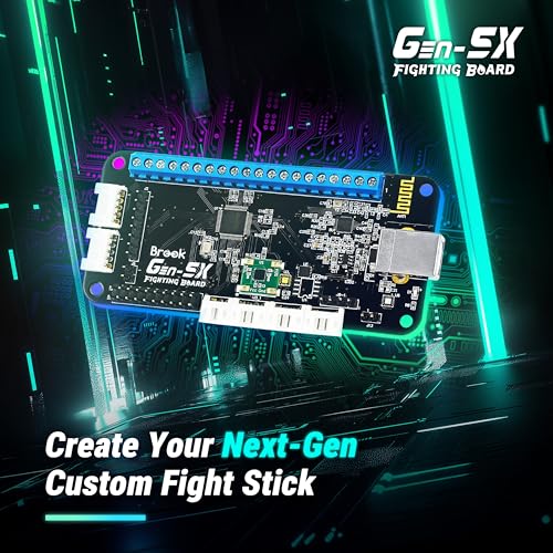 Brook Gaming Gen5X Fighting Board with Sticker - Ultimate Multi-Platform Supports PS5, XB Series, XS, Switch and PC - Lightning-Fast Response Times for Fighting Gaming 【Exclusive Version】