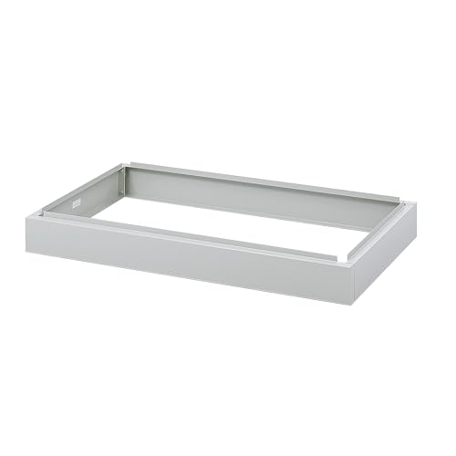 Safco Products 4969LG Facil Steel Flat File, 5 Drawer Metal Cabinet, Small (Optional Base Sold Separately), Light Gray