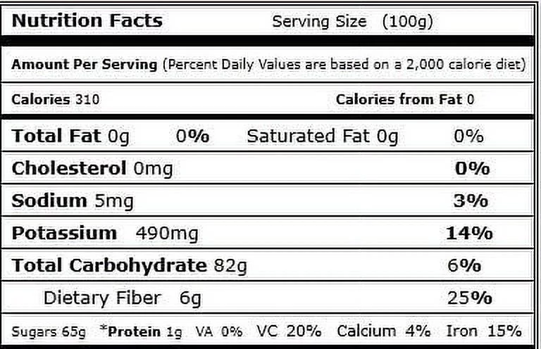 Natural Dried Diced Dates (Chopped), 16 Oz Bag