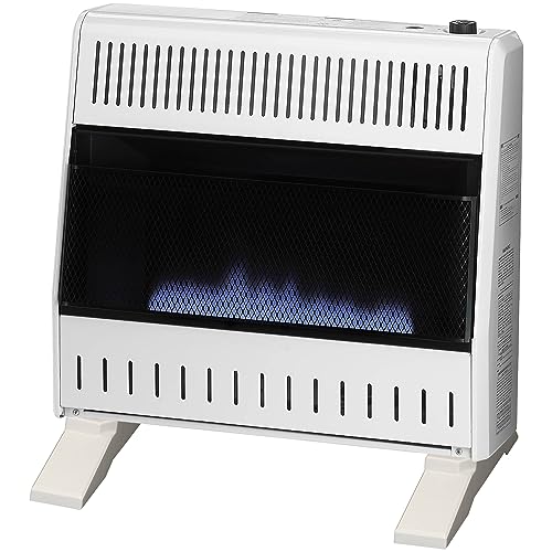 ProCom Heating Liquid Propane Ventless Blue Flame Heater With Base Feet - 30,000 BTU, Manual Control - Model# ML300HBA-B