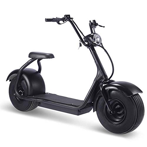 MotoTec Fat Tire 60V 18Ah 2000W Lithium Electric Scooter Black