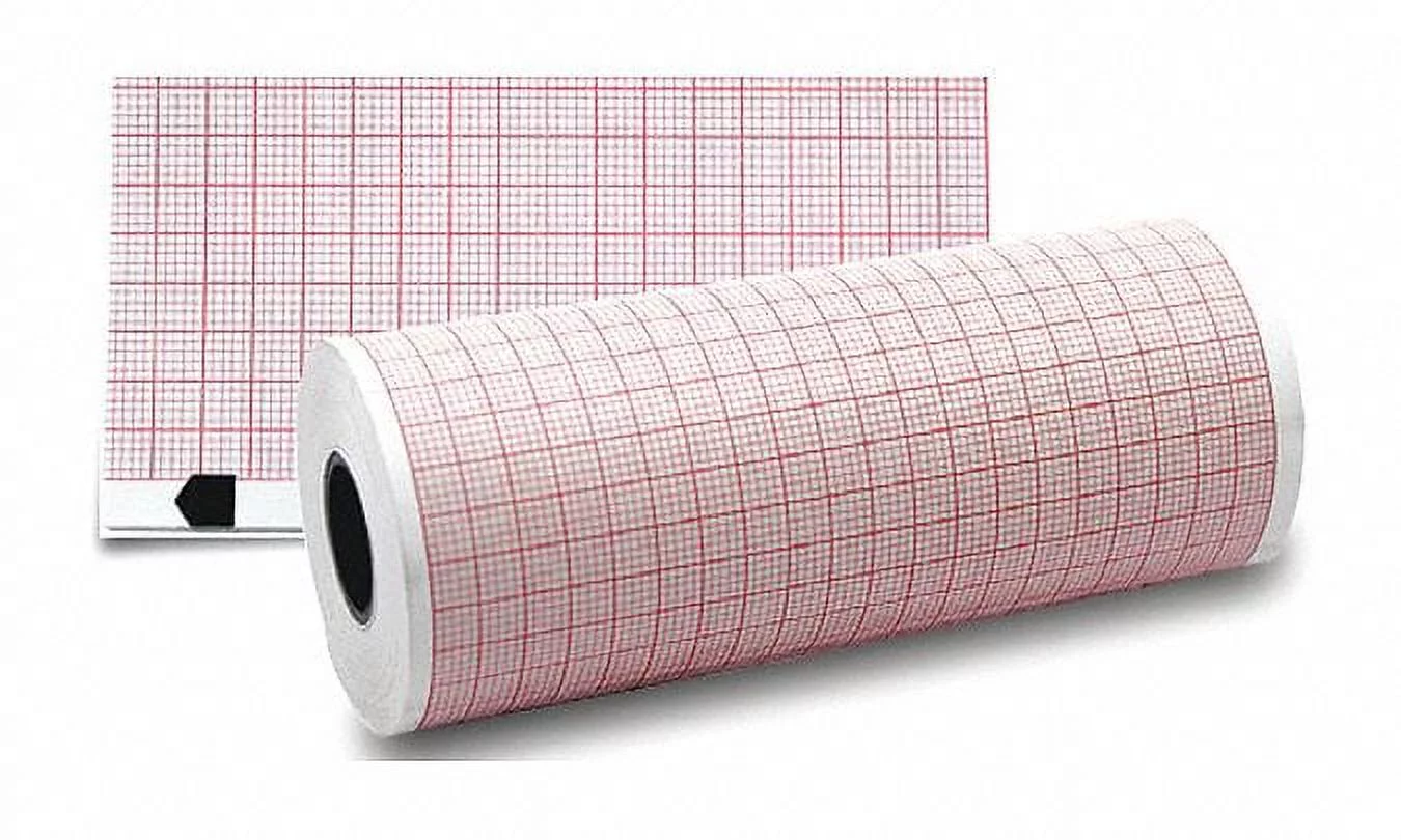 Medsource ECG Paper Roll,75 ft. L x 108mm W,PK18  MS-65010