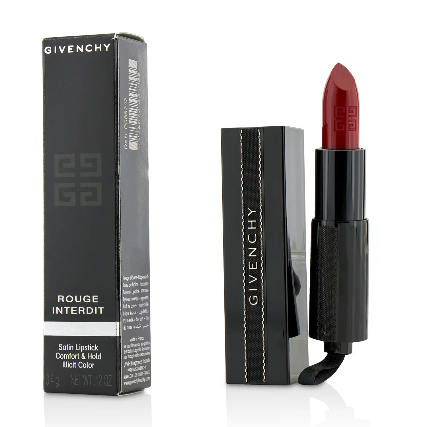 Givenchy Rouge Interdit Satin Lipstick - # 6 Rose Nocturne  3.4g/0.12oz