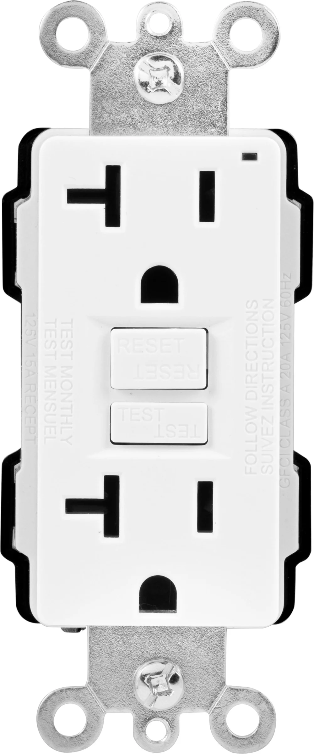 GE UltraPro 20A GFCI Outlet, White – 32077