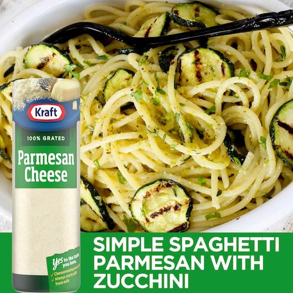 Kraft Grated Parmesan Cheese, 3 Ounce -- 24 per Case.