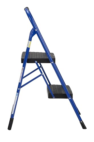 COSCO 2-Step Big Step, Steel Step Stool, Gray