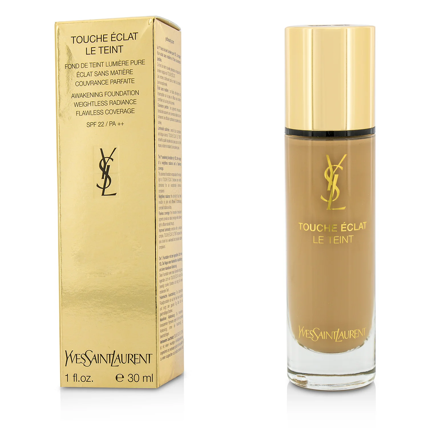 Yves Saint Laurent Touche Eclat Le Teint Awakening Foundation SPF22 - #BR45 Cool Bisque  30ml/1oz