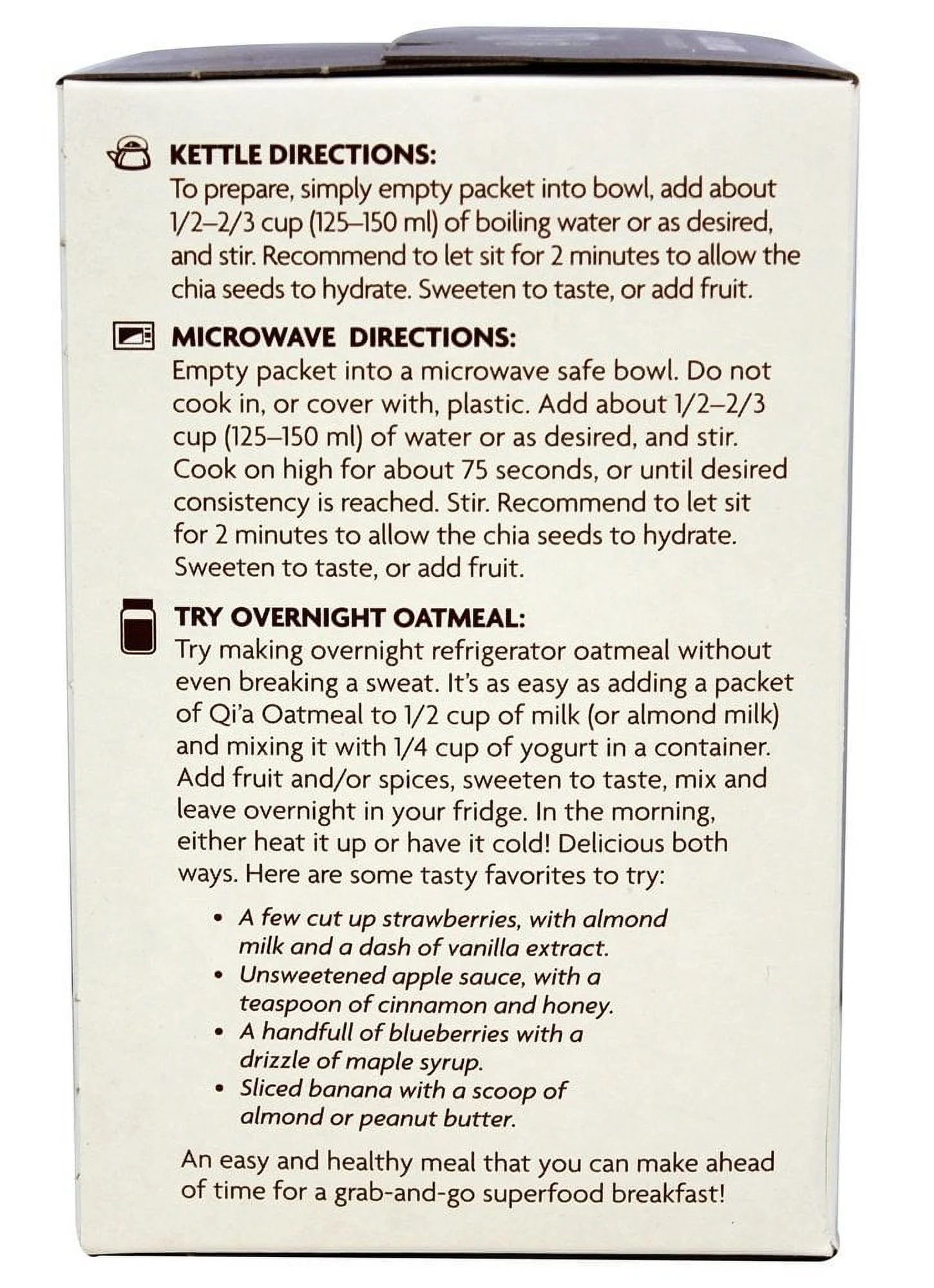 Qia Oatmeal Coconut, 8 Ounce (Pack of 6)