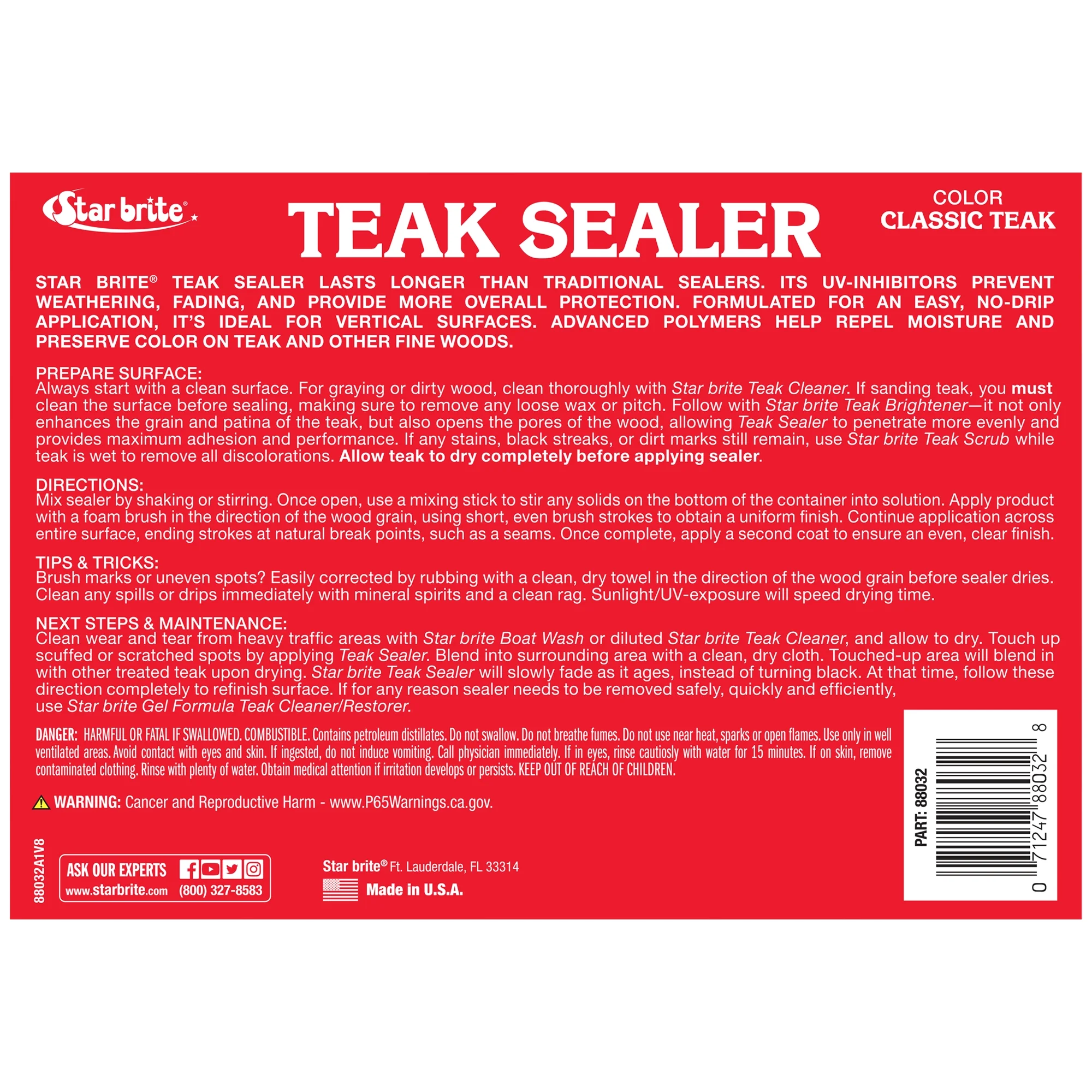 STAR BRITE Teak Sealer - Classic - 32 OZ