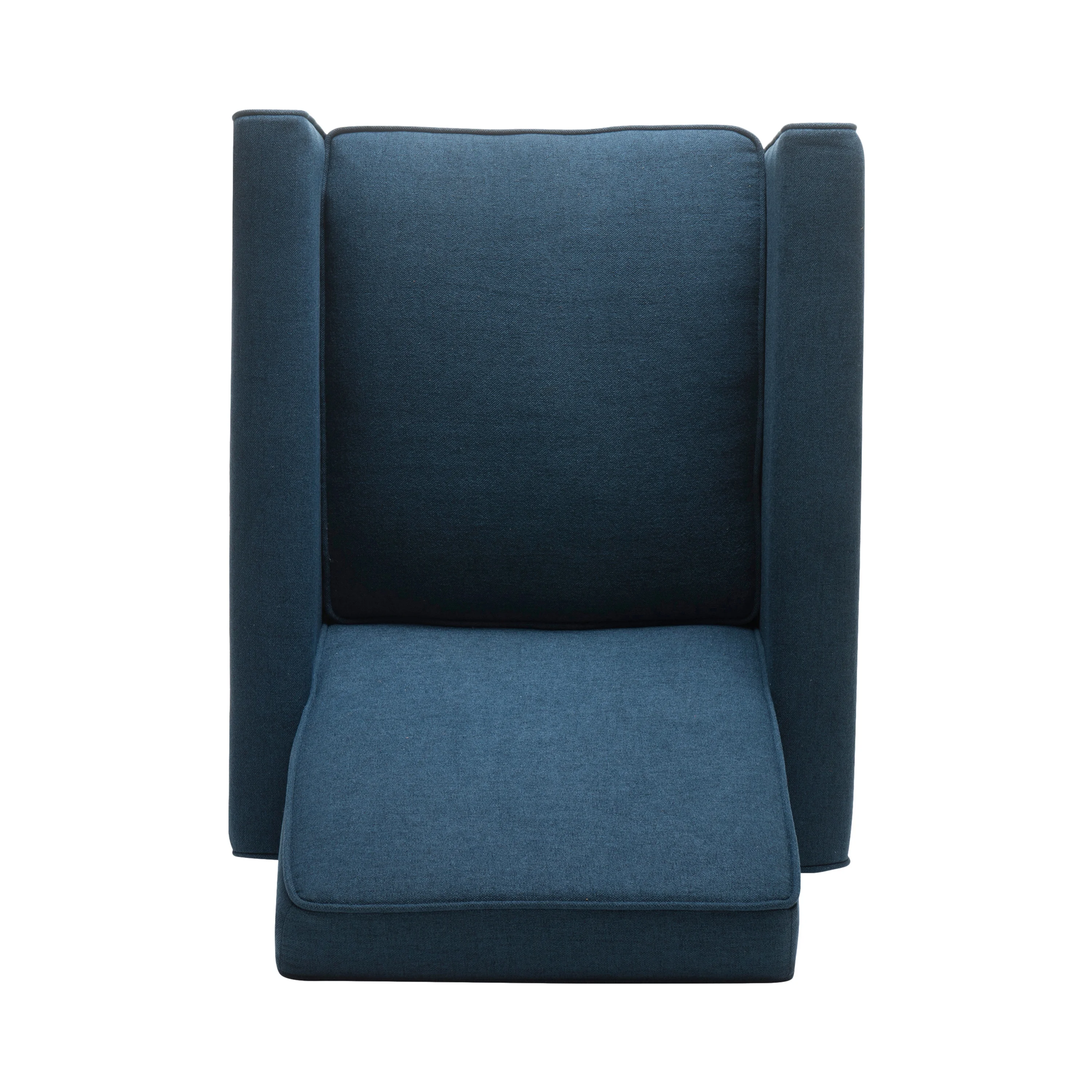 GDF Studio Jeffrey Fabric Recliner Club Chair, Dark Blue