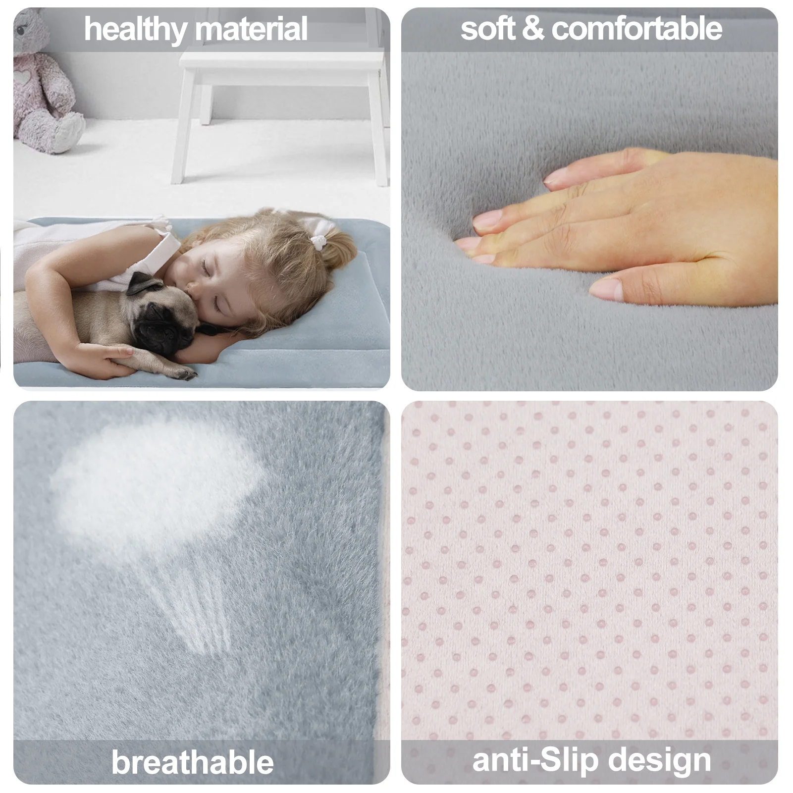 PROCIPE Large Dog Bed Crate Mat 47