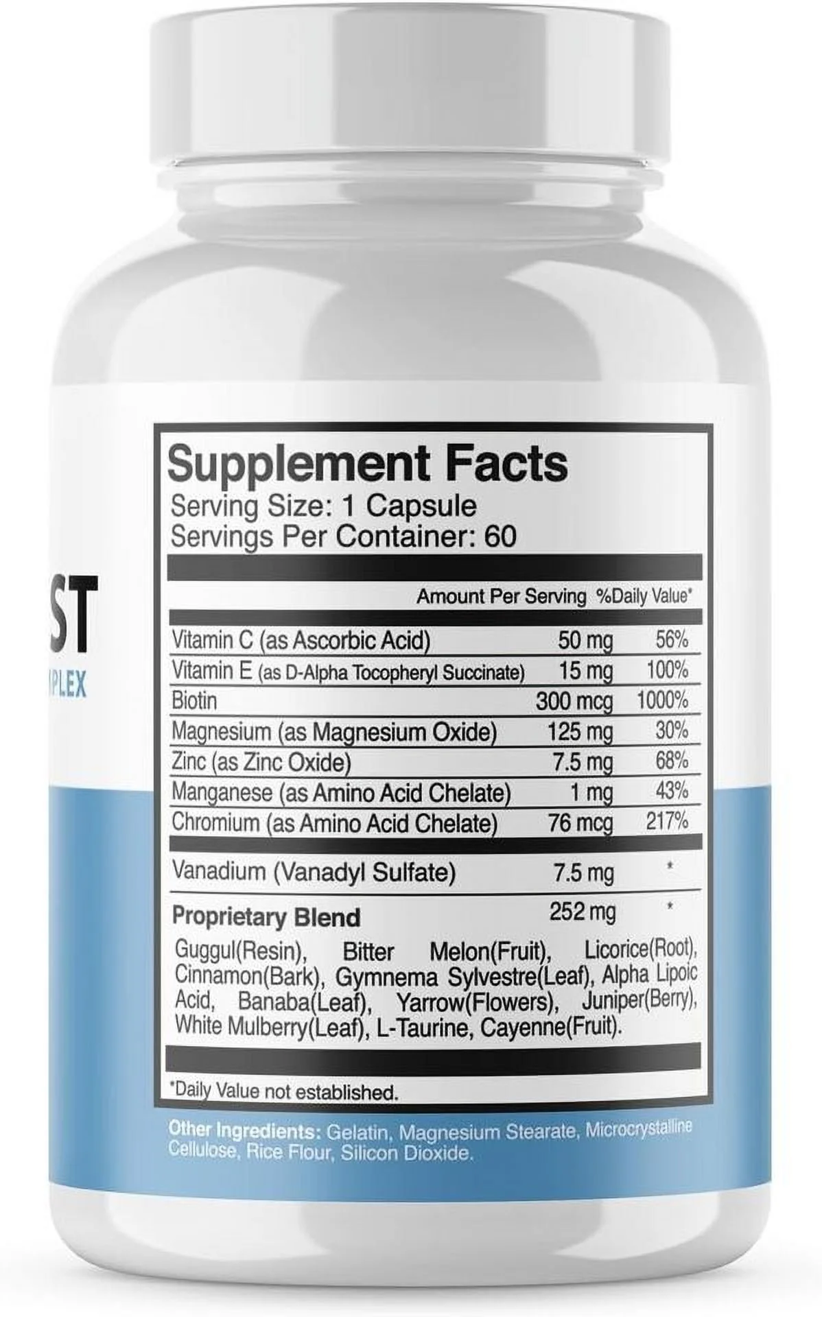 Glucotrust Blood Sugar Support Supplement-60 Capsule