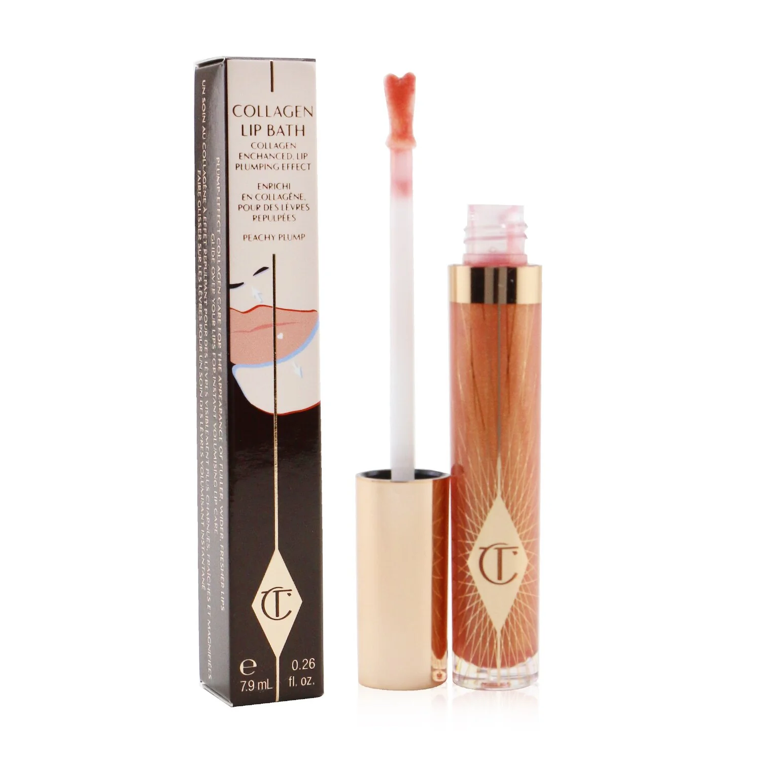 Charlotte Tilbury Collagen Lip Bath - # Refresh Rose  7.9ml/0.26oz