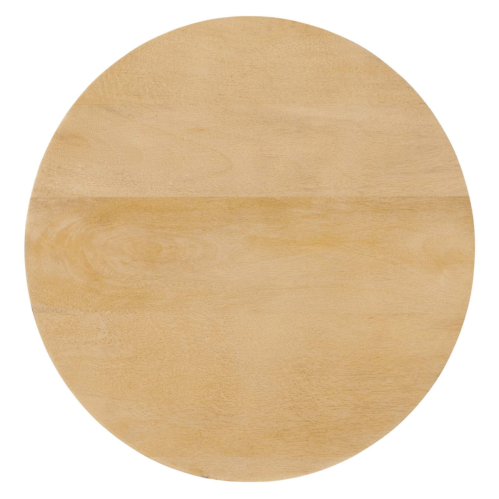 Modway Lina Round Wood Coffee Table in Oak