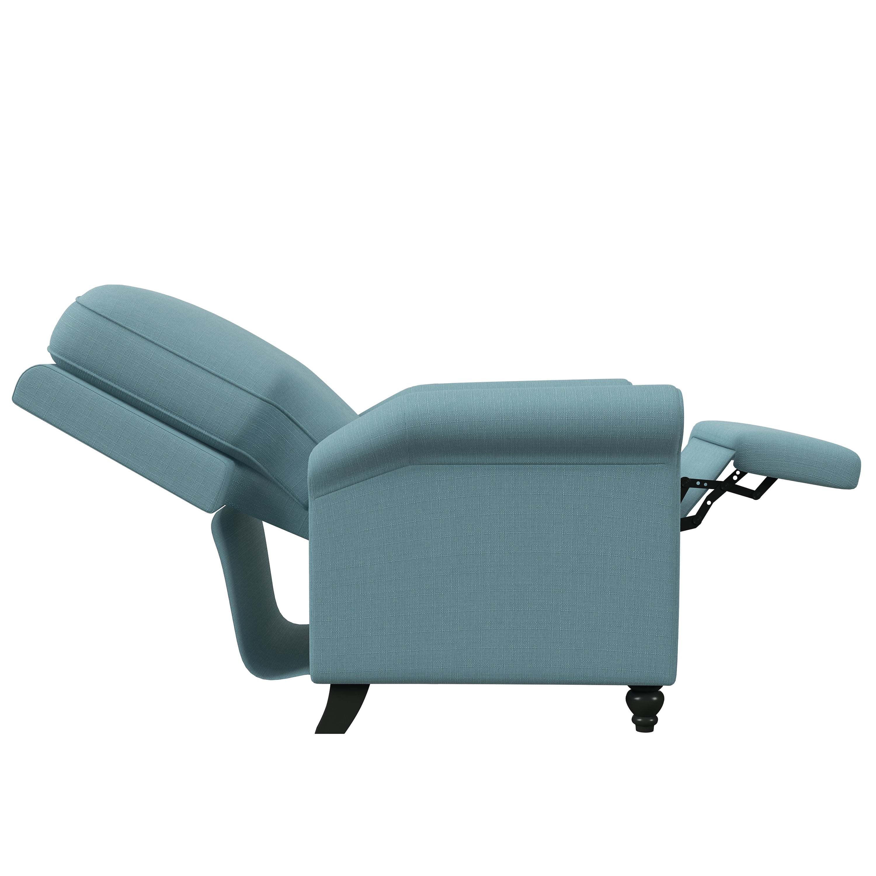 Homesvale Lincoln Push Back Recliner Chair, Sky Blue