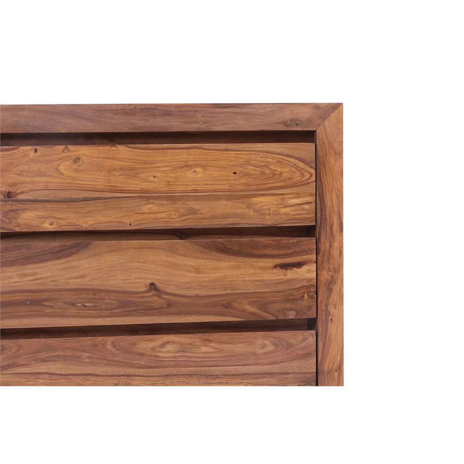 Urban Mid-Century Modern Sheesham Wood Bedroom Dresser - Natural