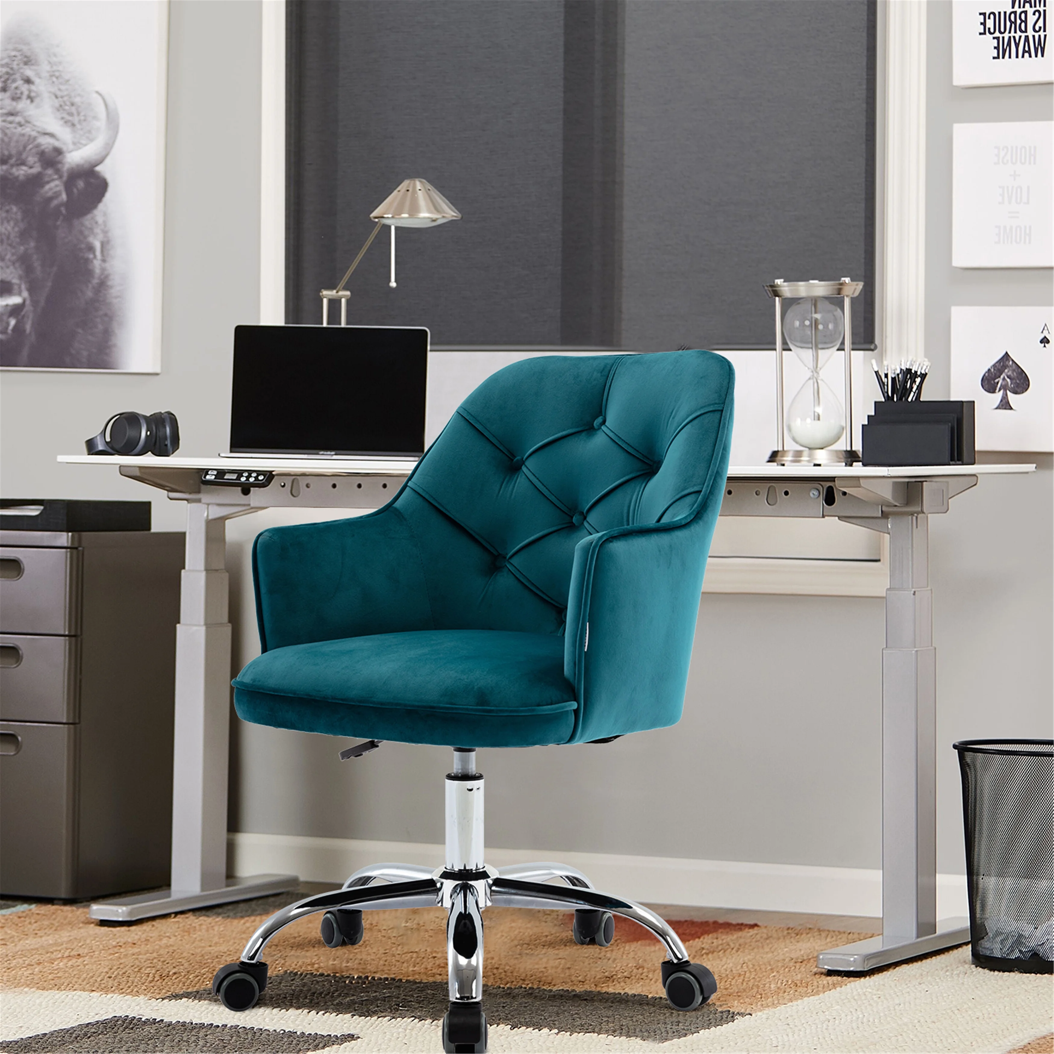 Dcenta &nbsp;&nbsp;Swivel&nbsp;Shell&nbsp;Chair&nbsp;for&nbsp;Living&nbsp;Room,&nbsp;Office chair Modern&nbsp;Leisure&nbsp;Arm&nbsp;Chair&nbsp;LAKE BLUE
