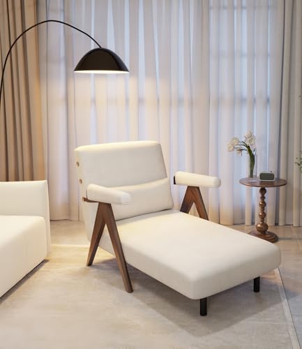 Residential Convertible Sofa Bed Chair,3-in-1 Sofa Sleep Chairs| Adjustable Backrest |Sleeper Chair Pull Out Bed | Living Room/Bedroom/Office | Adults | Beige, White