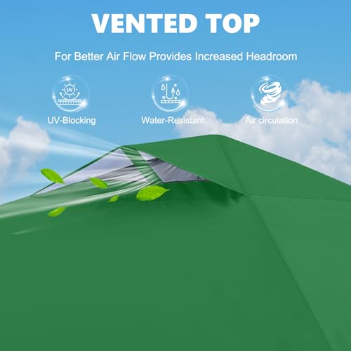 MASTERCANOPY Durable Pop-up Canopy Tent with 1 Sidewall (10'x10',White)