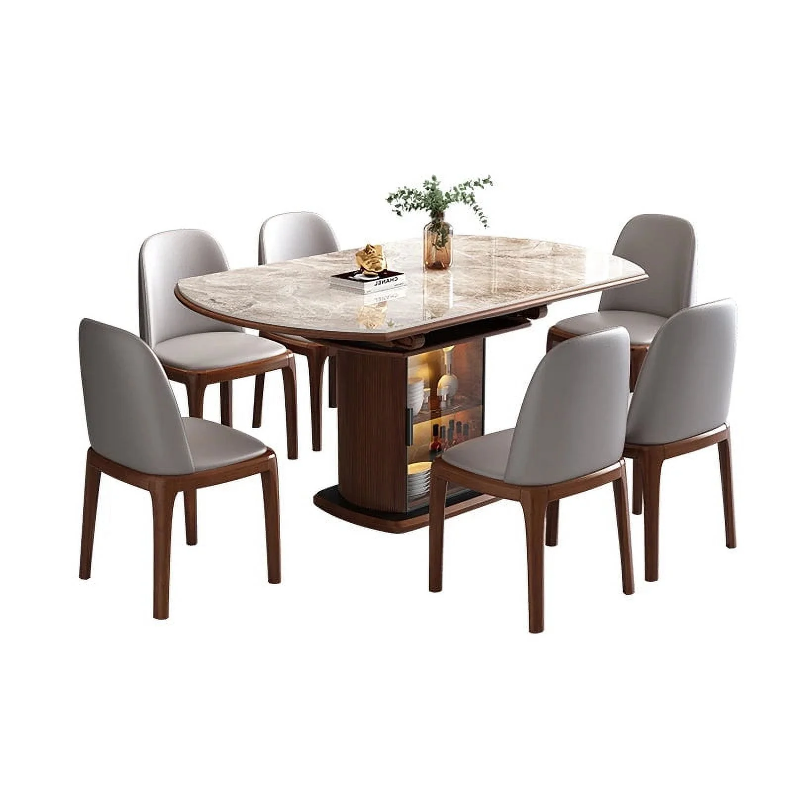 Center Hotel Round Dining Table Luxury Rustic Mobile Folding Kitchen Coffee Dining Table Luxury Table A Manger Furniture HDH