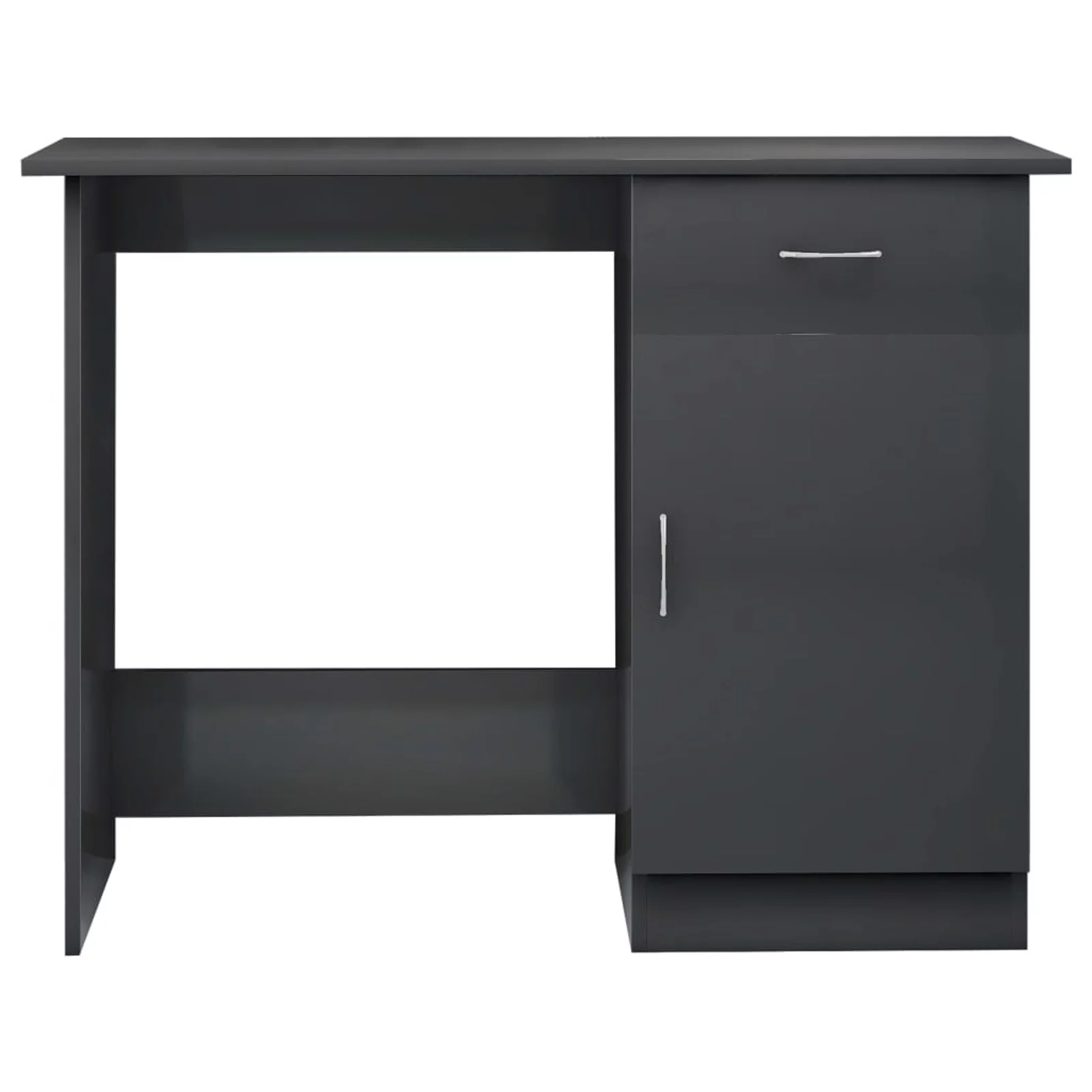 moobody Desk High Gloss Gray 39.4