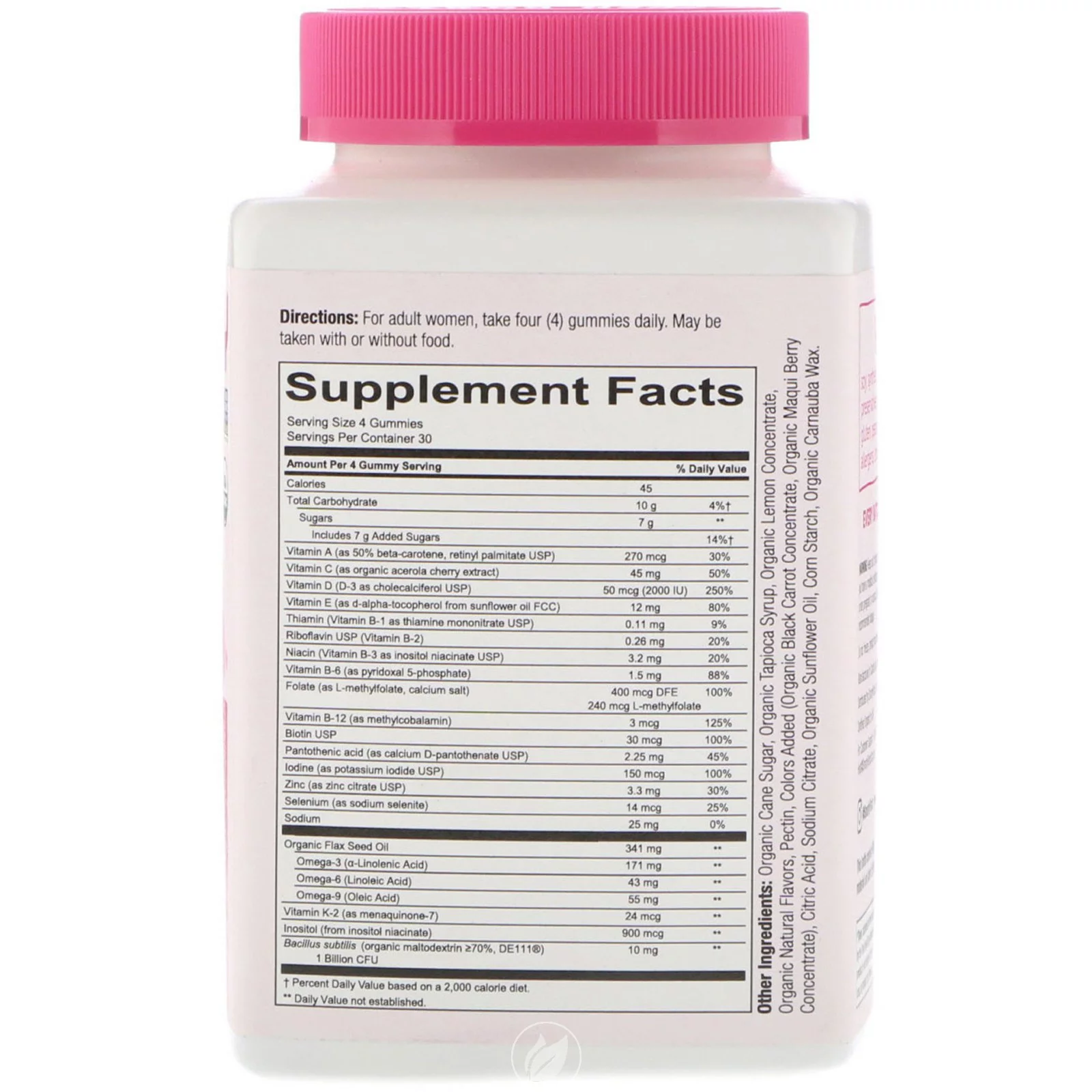 SmartyPants Organics, Women's Complete, 120 Vegetarian Gummies, Pack of 2