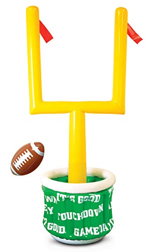Beistle 3 Piece Novelty Inflatable Goal Post Drink Coolers with Football Decorations Game Day Party Beverage Holders, 74