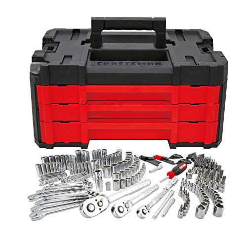 Craftsman 262-Piece Mechanic Tool Set, Master Socket Set with 3-Drawer VERSASTACK Tool Box, SAE/Metric Set (CMMT45309)