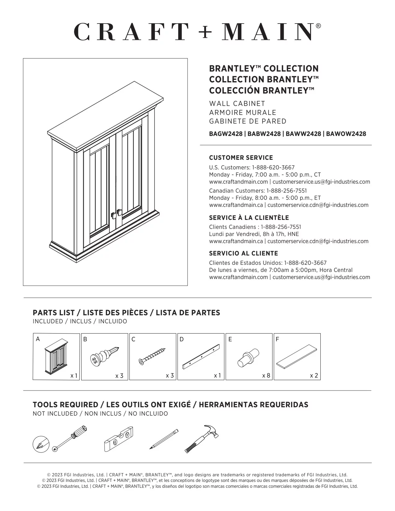Craft + Main Baw2428 Brantley 28