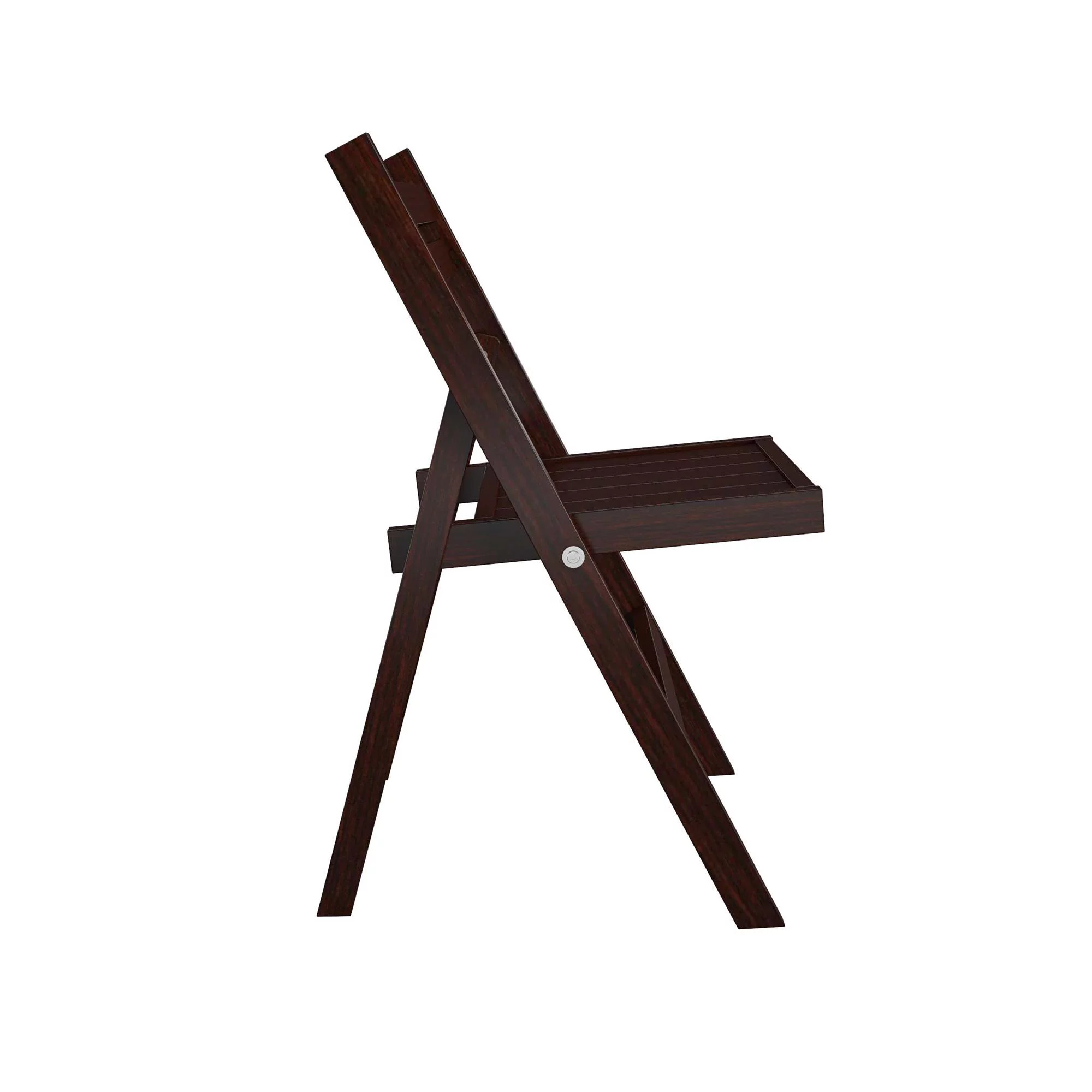 COSCO XL Folding Wood Chair, Dark Mahogany, 2-Pack