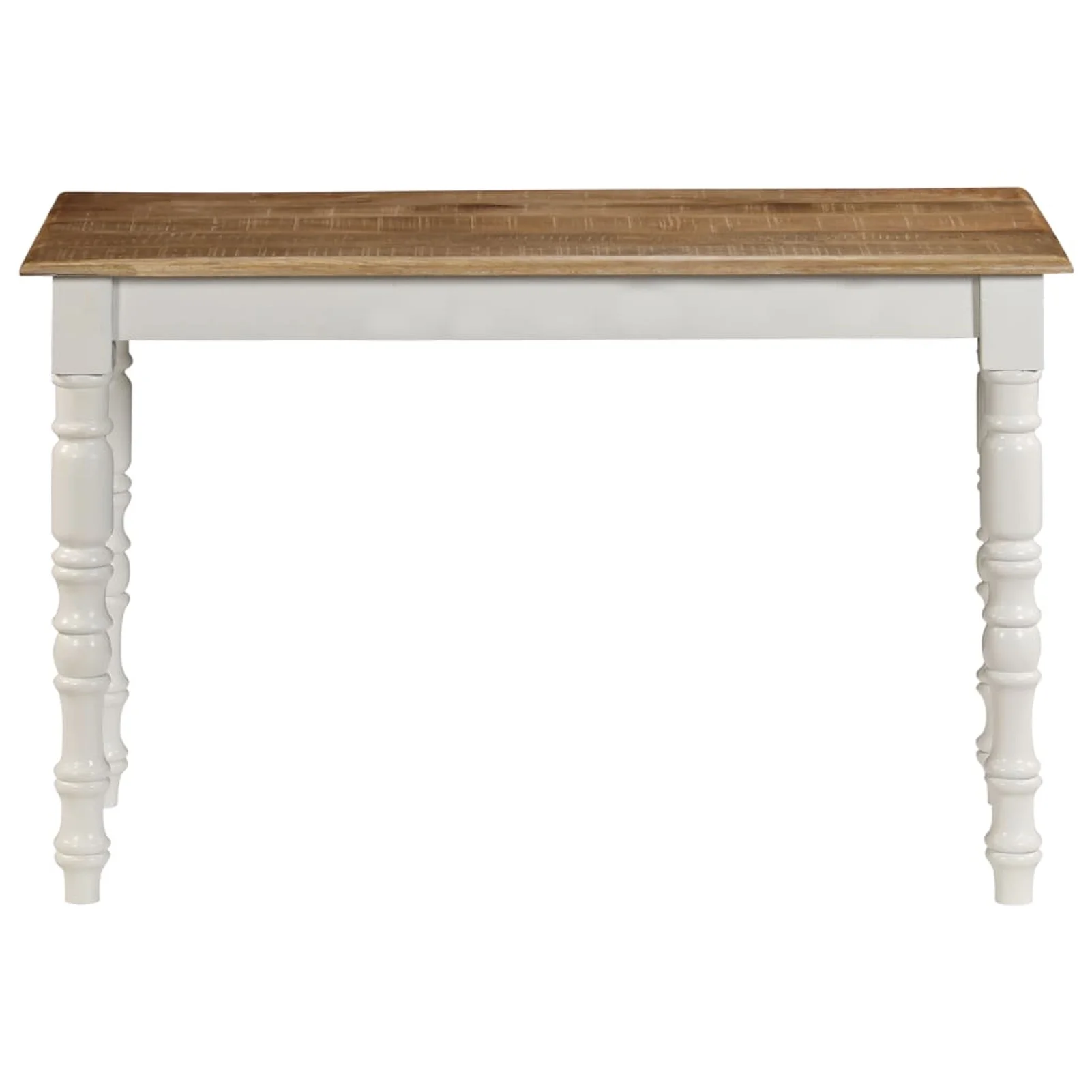 Anself Wooden Dining Table Mango Wood Dinner Table for Kitchen, Dining Room, Home Furniture 47.2 x 23.6 x 29.9 Inches (L x W x H)