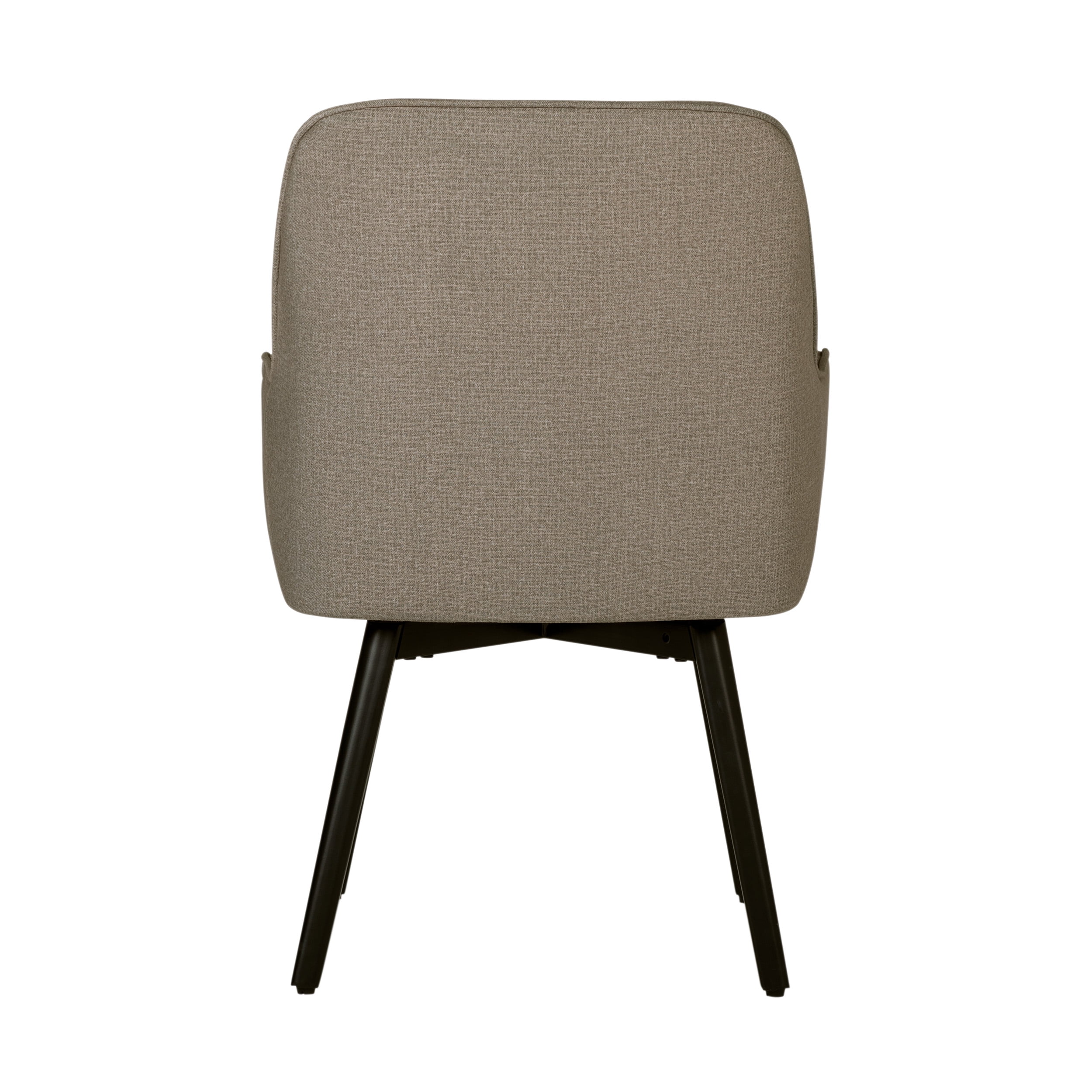 Studio Designs Home Spire Luxe Swivel Chair with Arms, Dining/Office, Black/Camel Fabric