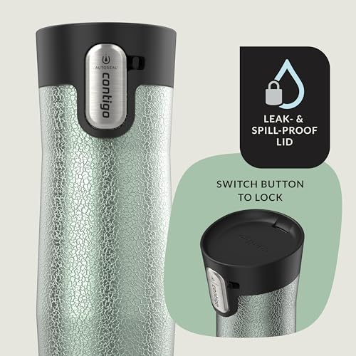 Contigo AUTOSEAL West Loop Vacuum-Insulated Stainless Steel Travel Mug with Easy-Clean Lid 20 oz Sake
