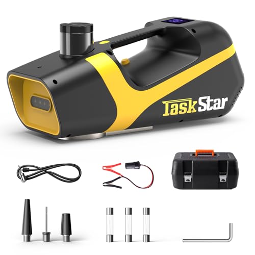 Electric Car Jack Kit, 5 Ton 12V Hydraulic Car Jack Lift with Electric Impact Wrench and Tire Inflator Pump, Portable Auto Kit for SUV MPV Sedan Truck Change Tires Garage Repair