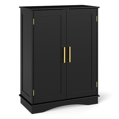Tangkula Bathroom Floor Storage Cabinet, 31.5