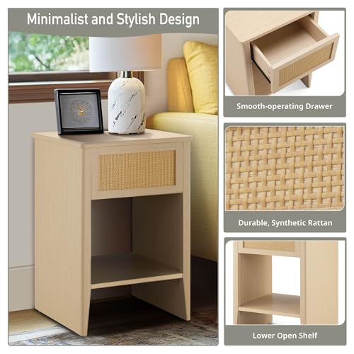 INK+IVY Lennox Lift-Top Rattan Coffee Table