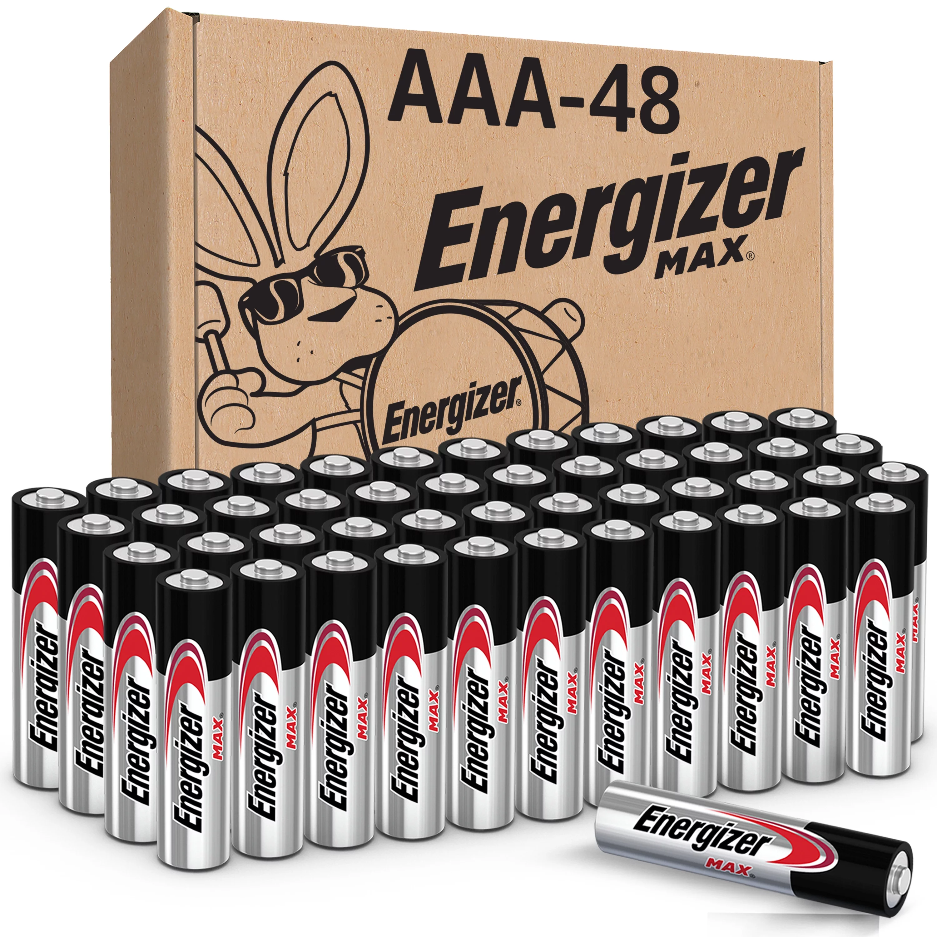 Energizer MAX AAA Batteries (48 Pack), Triple A Alkaline Batteries