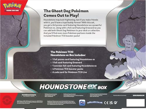 Pokémon TCG: Houndstone ex Box - 4 Packs, Promos