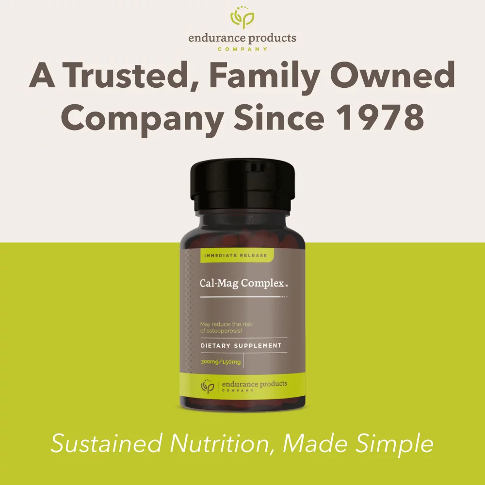 Calcium Magnesium Supplement (Cal-Mag Complex) - 300mg Calcium & 150mg Magnesium - 300 Tablets - Endurance Products Company