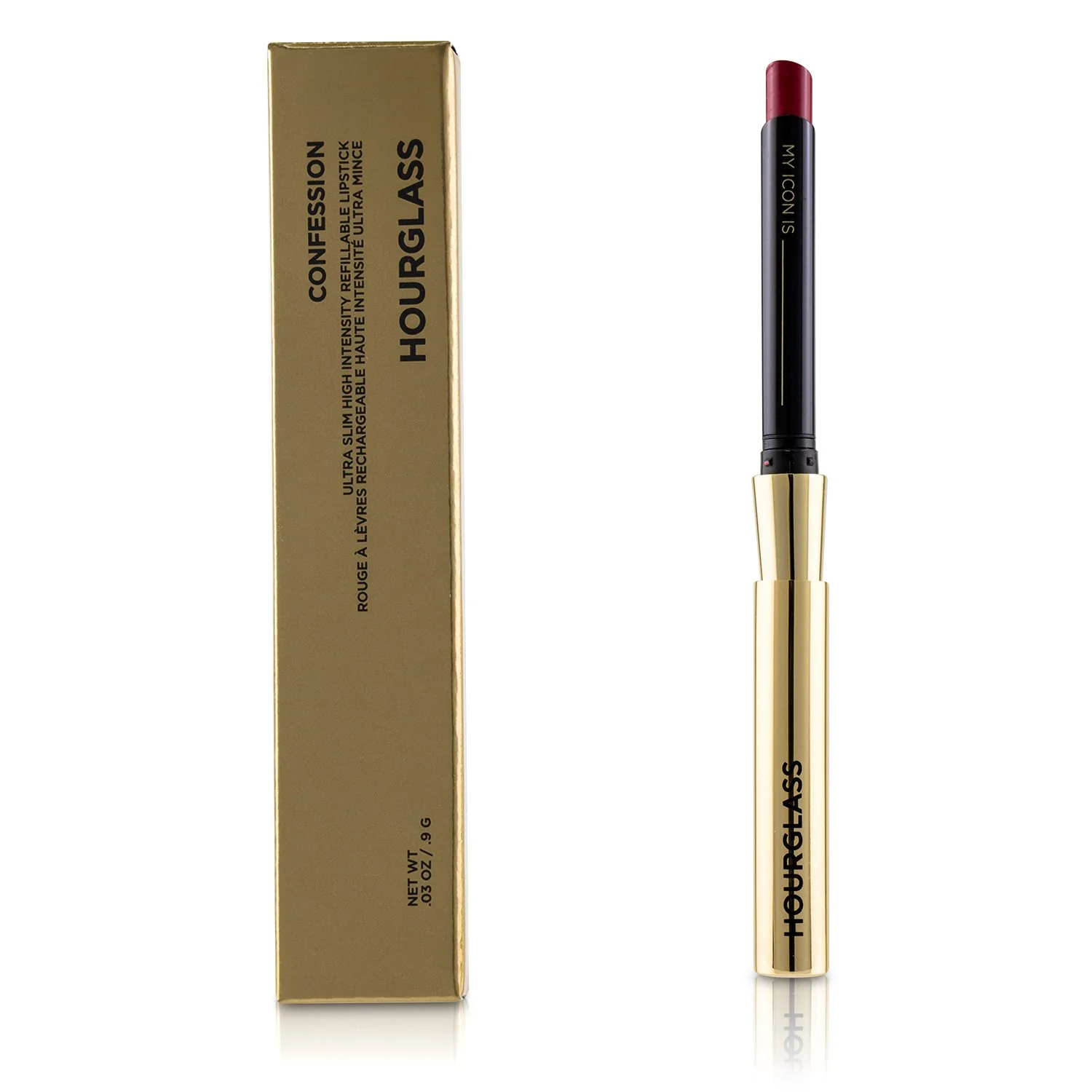 HourGlass Confession Ultra Slim High Intensity Refillable Lipstick - # I've Been (Deep Rose Brown)  0.9g/0.03oz