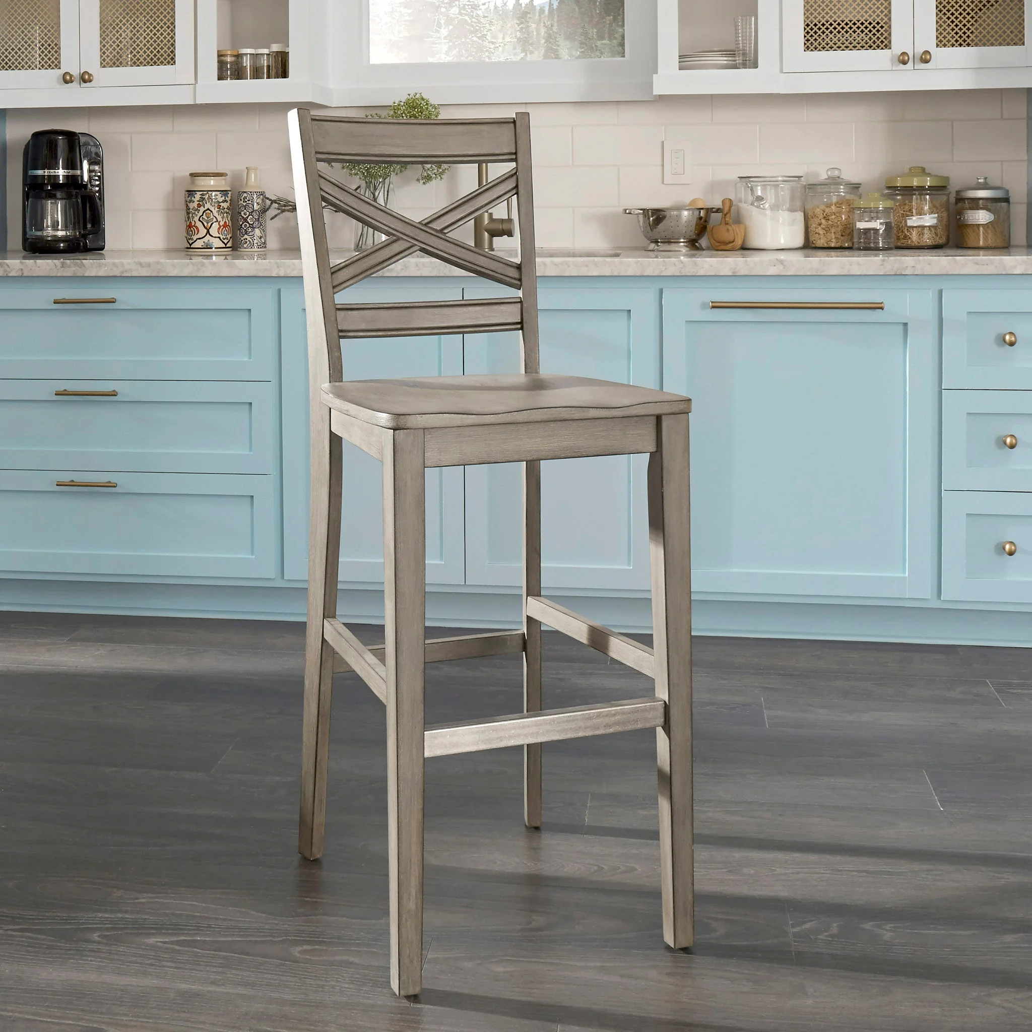 Mountain Lodge Gray Bar Stool