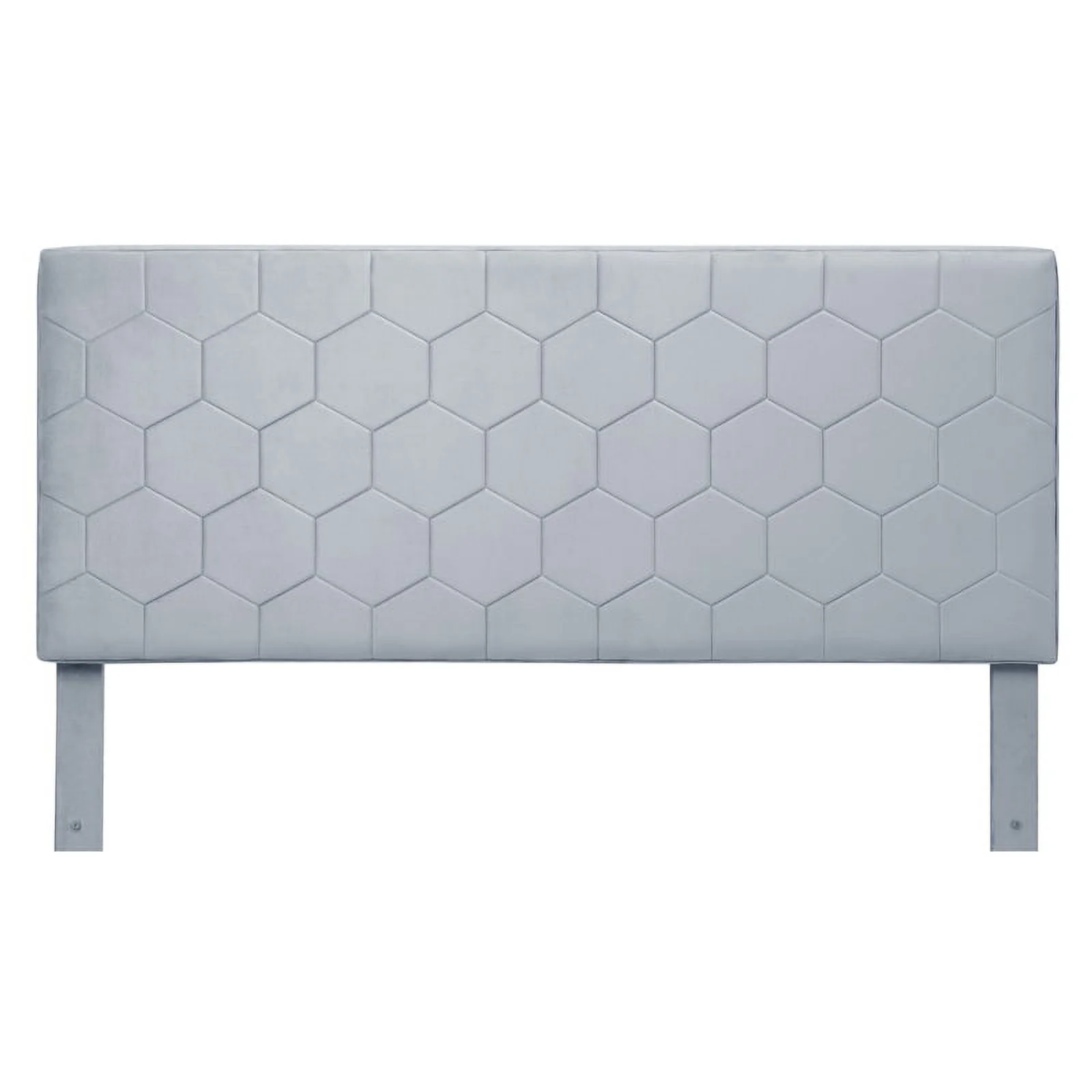 Furniture of America Harper Fabric Queen Bed with 2-Drawer in Light Gray