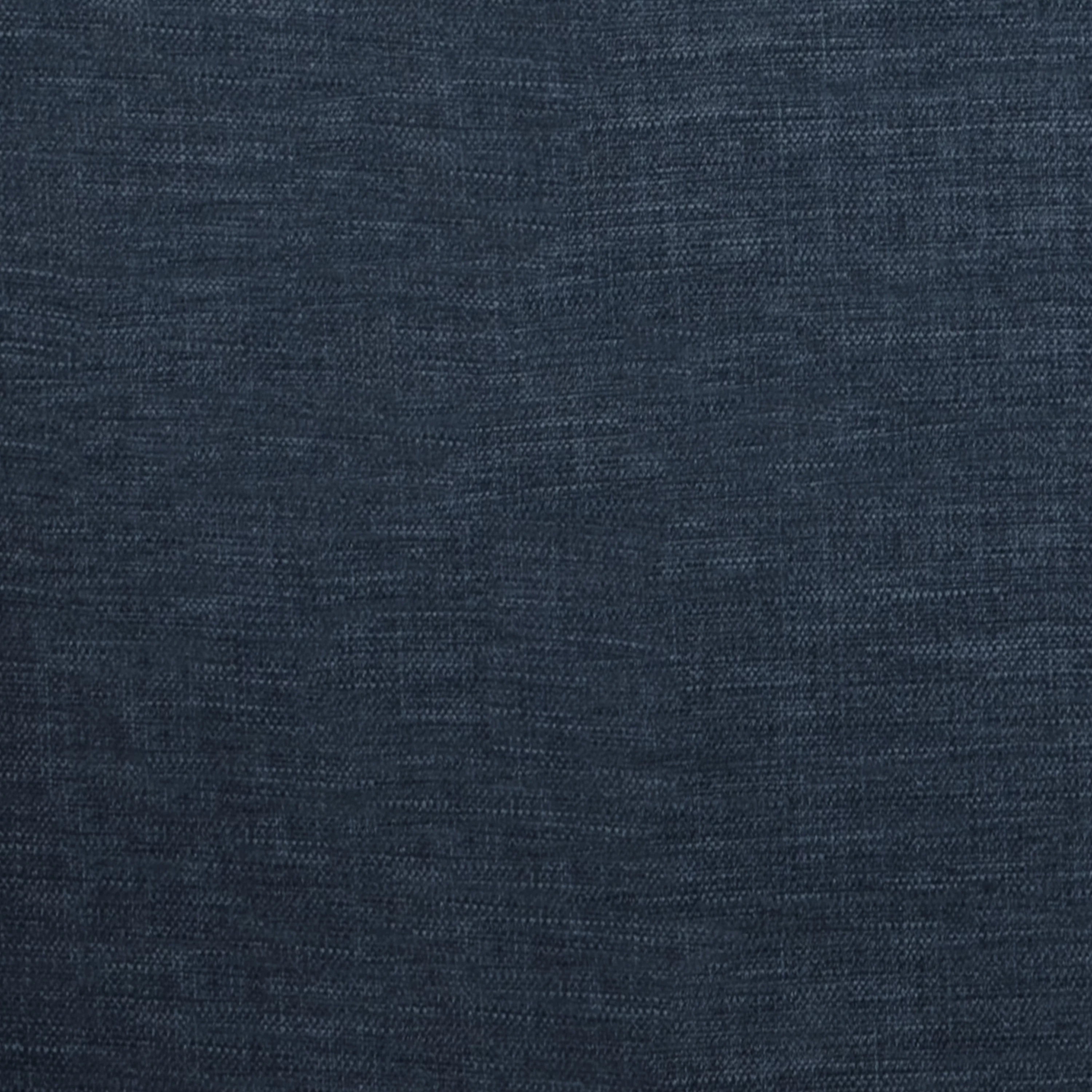 Emma + Oliver Plush Padded Faux Linen Upholstered Split Back Sofa Futon with Smooth Curved Removable Arms and Wooden Legs in Navy